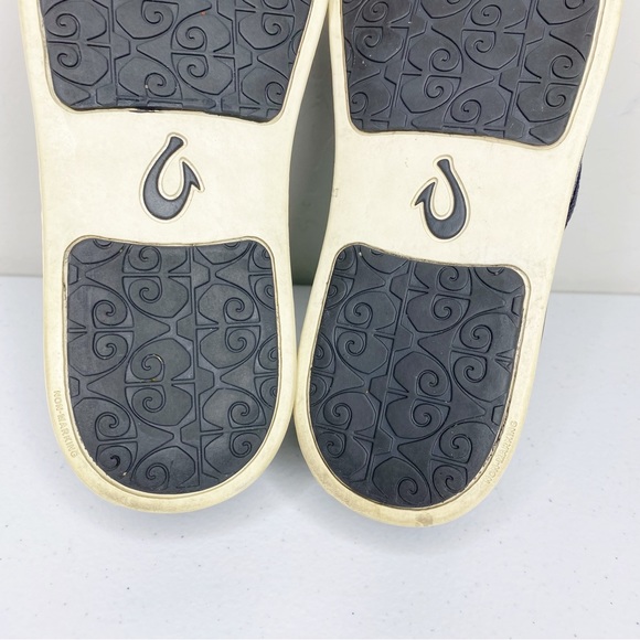 OluKai Pehuea Slip On Sneaker in Pavement Gray Size 7 - Picture 9 of 11